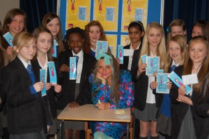 Author Laura Dockrill with Yr7 Pupils 
