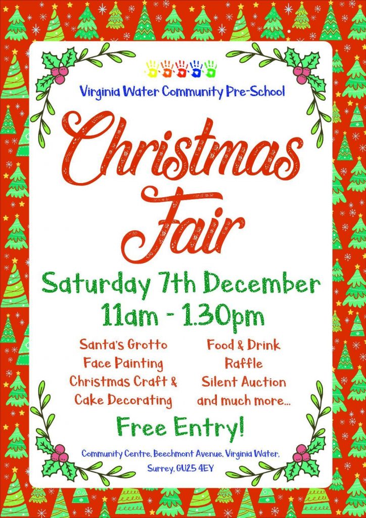 Virginia Water Pre-School Christmas fair